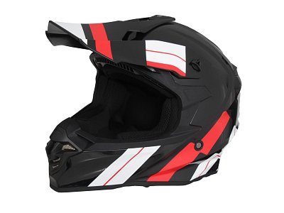 Helma VITO MOTOCROSS TIVOLI MATT BLACK/RED/WHITE L